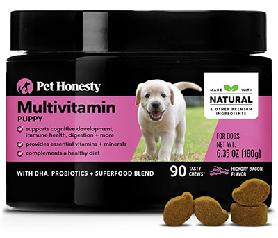 Pet Honesty's Multivitamin puppy supplement